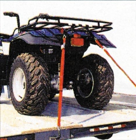 Erickson ATV Tie Down 1" X 5'(750#) Red Set Of 3