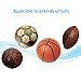 Ezire Ball Pump, Dual Action Hand Pump Portable Fast Push and Pull Ball Inflator with 4Pcs Needles Best for Basketball, Soccer, Football,Volleyball, Rugby Sport Ball Inflation