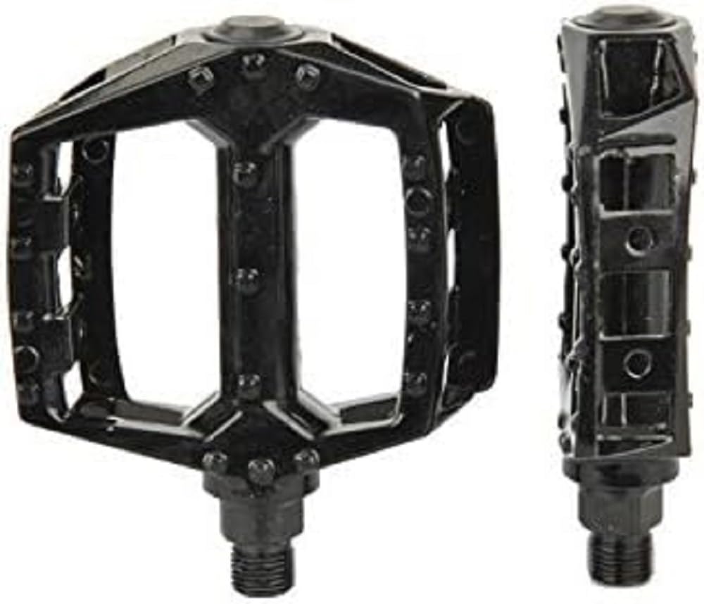 FISCHER MTB/BMX Aluminium Pins Pedals, Suitable for All Bicycle Types, Black