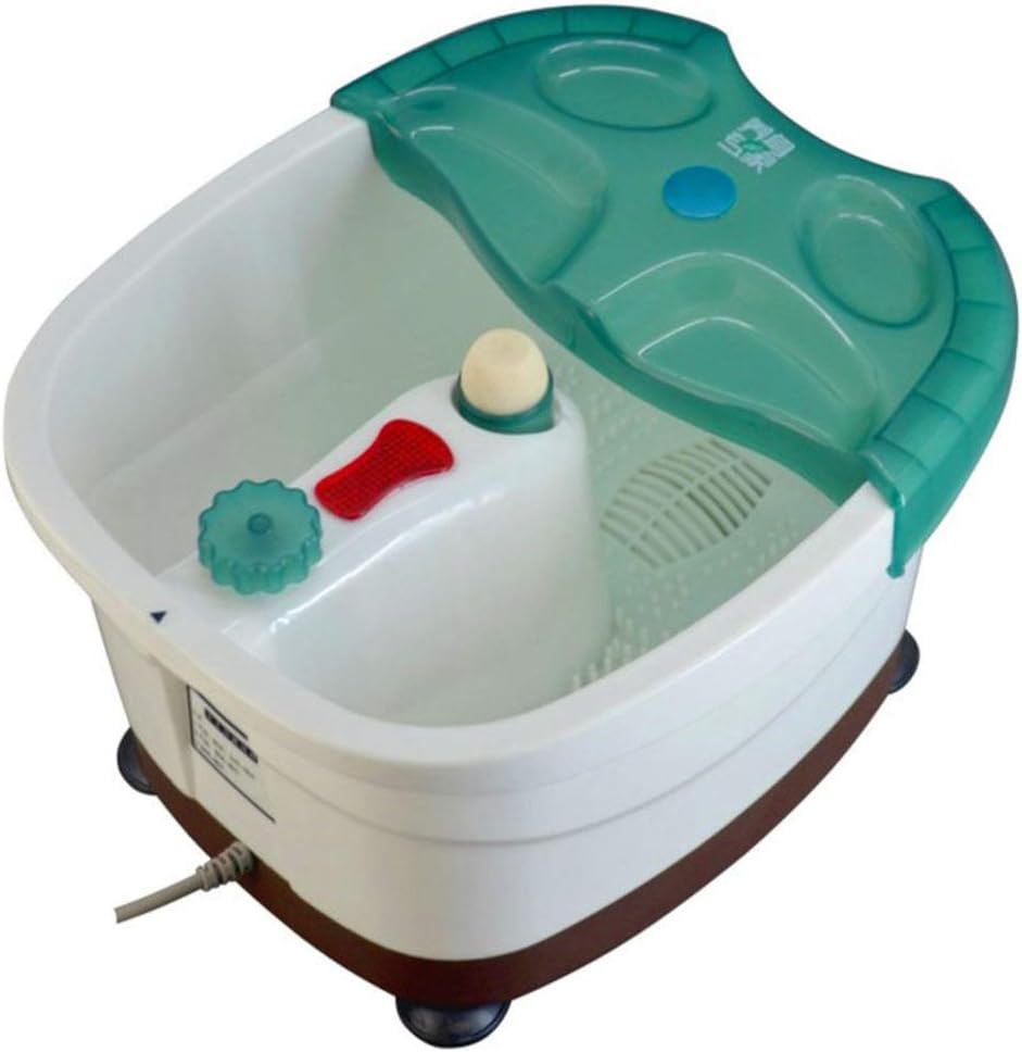 All in one Foot spa,Automatic Massage Foot Bath,Foot tub Soak with Heat Foot Pedicure Bucket Bubbles Vibration Foot Basin-A