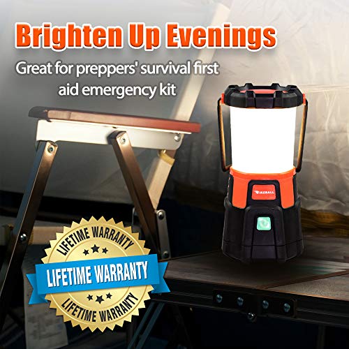 Blazin Fireball Dimmable Lantern Battery Powered 1000 Lumen LED Lantern Emergency, Storm