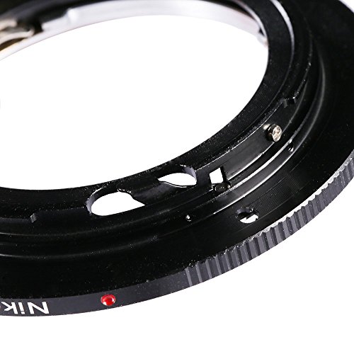Adapter to Convert Nikon F-Mount Lens to Canon EOS, EF, EF-S Mount for Canon EOS Rebel T6s, T6i, SL1, T5, T5i, T4i, T3, T3i, T2i, 80D, 70D, 60D, 60Da, 50D, 40D, 7D, 5D, 5DS R, 1D Digital SLR Camera