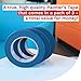 XFasten Professional Blue Painters Tape, Multi-Use, 3/4 Inches x 60 Yards (3-Pack) - Produces Sharp Lines and Residue-Free Artisan Grade Clean Release Wall Trim Tape