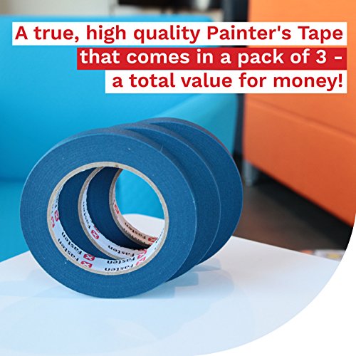 XFasten Professional Blue Painters Tape, MultiUse, 3/4 Inches x 60