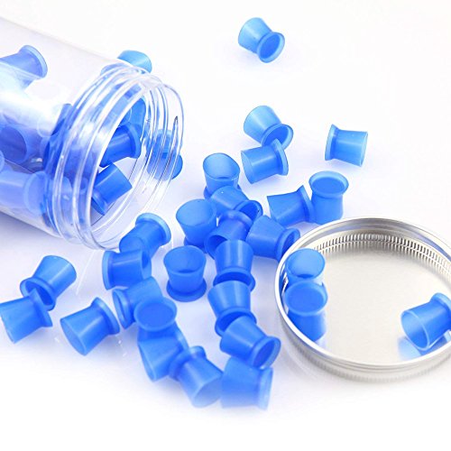 Tattoo Ink Caps Cups - 130Pcs/box blue Tattoo Ink Cups With Base,Tattoo Kits,Tattoo Supplies Tattoo Ink Caps for Tattooing Tattoo Ink Cups Disposable Small Pigment Cups(#13 Medium)