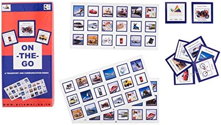 Prism Edutives On The Go Clue Based Pictorial On Means Of Transport And Communication Bingo (Blue and Pink)