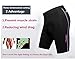 Santic Women's Cycling Shorts 4D Padded Elastic Comfortable Bike Shorts Black-Purple