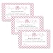 Pink Elephant Baby Shower Diaper Raffle Game Girls Polka-Dot Invite Insert Card 25 pc.