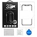 Simpeak 3D-Curved Tempered Screen Protector Film for iPhone X (iPhone 10), 9H Hardness, Bubble Free, Anti-Fingerprint with Applying Tool, Black