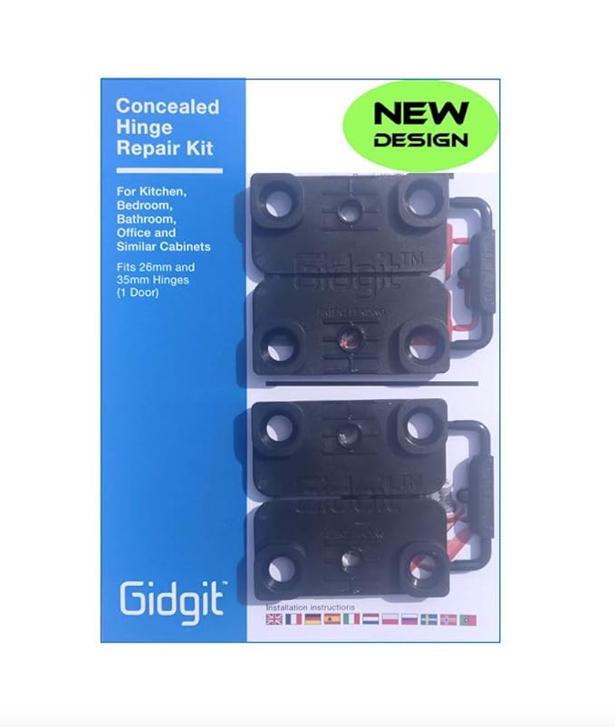 Concealed Hinge Repair Kit (Black) Amazon.co.uk DIY & Tools