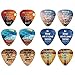 Christian Guitar Picks Popular Bible Verses -12 Pack Celluloid Medium - Cool Acoustic Electric guitar Accessories - Unique Gift for Men Women Guitarists - Best Stocking Stuffers