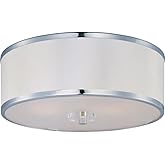 Maxim Metro 3 Light 15.75 Inch Wide Flush Mount with Polished Chrome Finish and Frost Glass