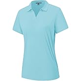 Women's Polo Shirts Short Sleeve Quick Dry UPF 50+ Sun Protection Business Casual Collared Shirt Tennis Golf Shirt Work Tops
