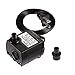 Submersible Water Pump 80 GPH (300L/H, 4W) By Timaik For Pond, Aquarium, Fish Tank, Pet Fountain Water Pump Hydroponics with 6ft (1.8m) Power Cord, With 2 nozzles