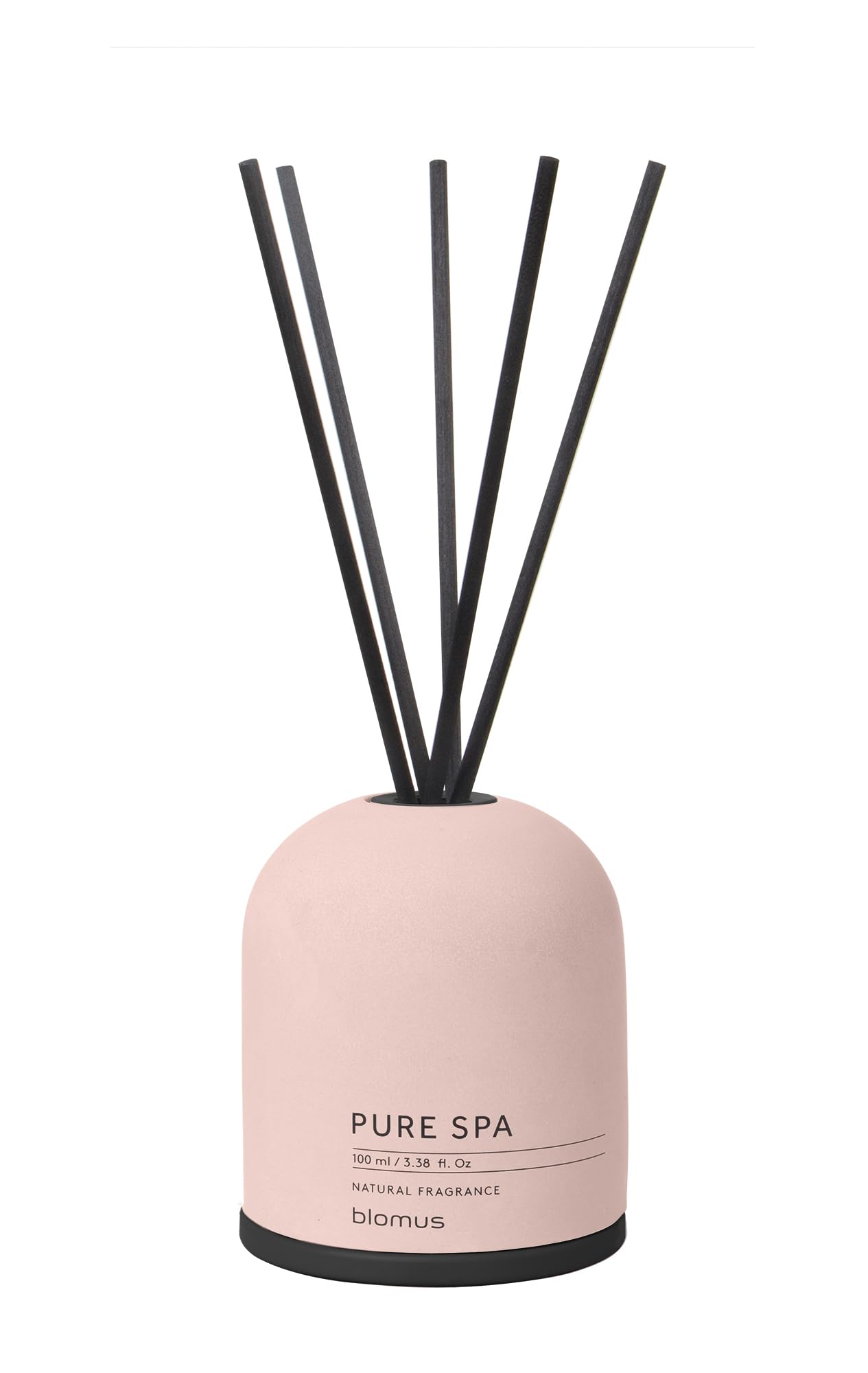 Blomus Fraga Rose Dust Reed Diffuser Set Concrete Air Freshener with 5 Reed Sticks
