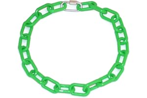 GENERIC Goat Collars Plastic Chain with Metal Quick Link 20", 28" & 36" Long (Green, Small 20")