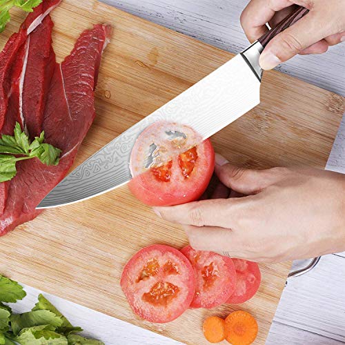 Pro Kitchen Knife 8 inch chef knife and 7 inch kitchen knife High Carbon Stainless Steel Ergonomic Equipment chef's knives 2 piece