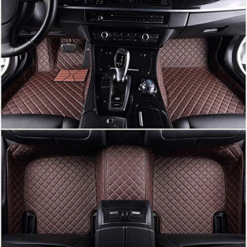 MZLJL Car Floor Mats,Custom Car Floor Mats For Dodge Avenger Caravan Challenger Charger Dart Ram 1500 Durango 3D Car-Styling Car Leather Carpet,Black