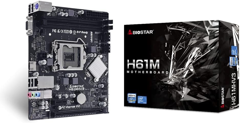 Biostar H61MHV3 Motherboard LGA 1155 MATX DDR3