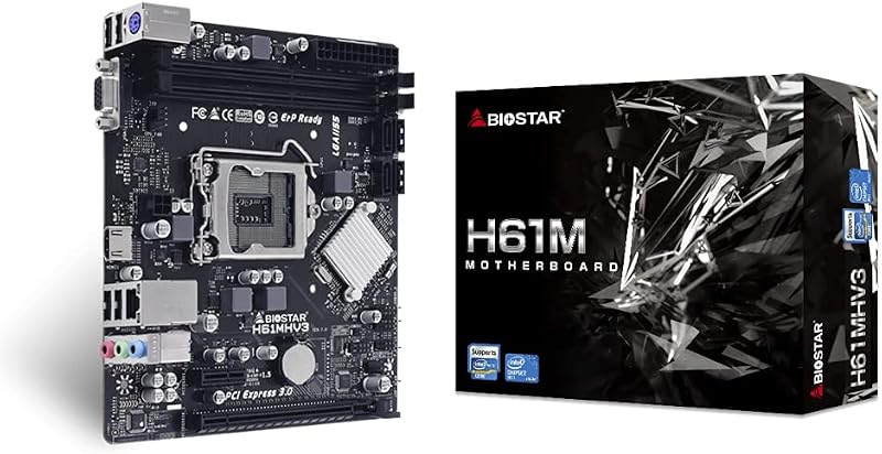 Biostar H61MHV3 Motherboard LGA 1155 MATX DDR3