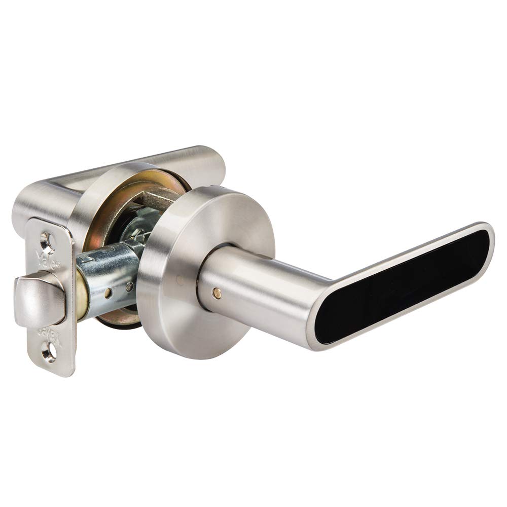 Photo 1 of Yale Security D510LN01 Kincaid BK, Satin Nickel Passage Lever Lock