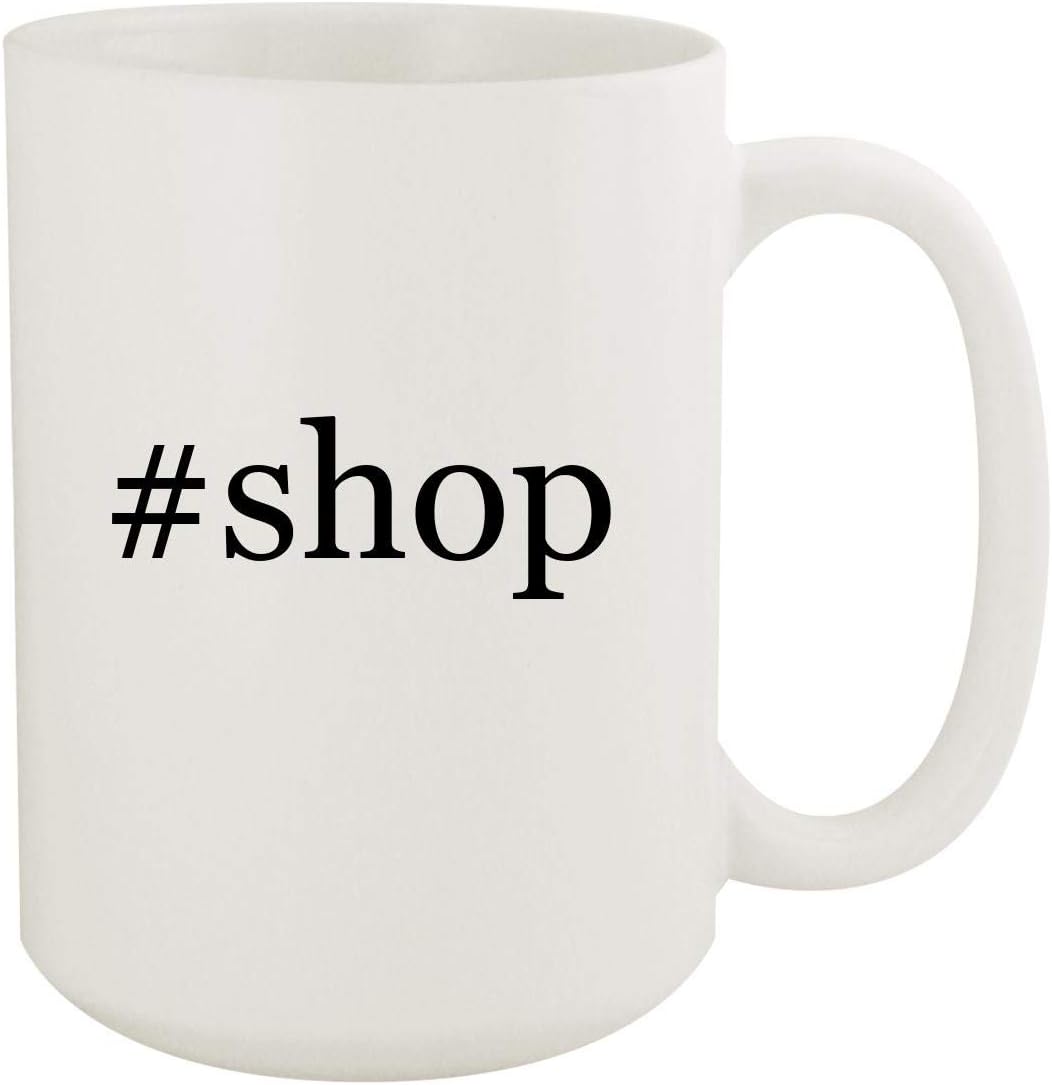 #shop - 15oz Hashtag White Ceramic Coffee Mug