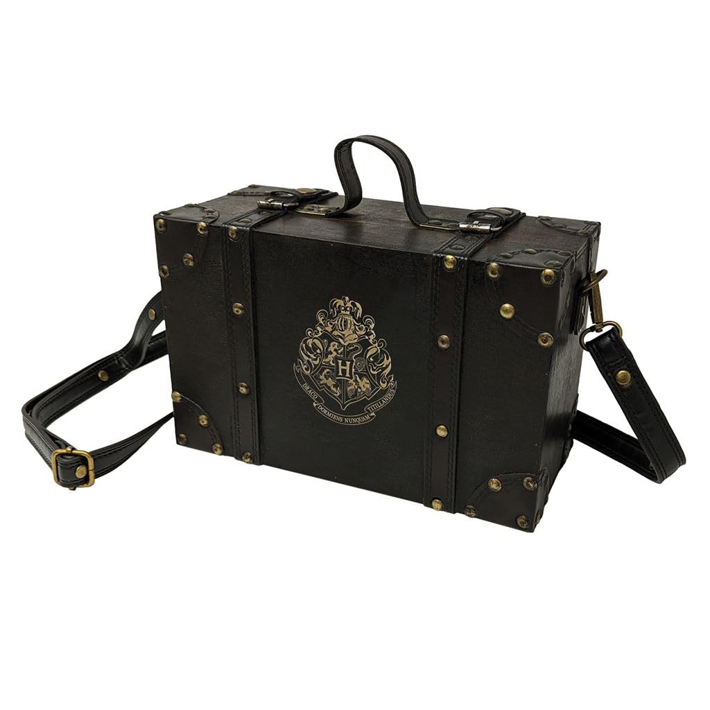 Pyramid International Harry Potter Hogwarts Crest Premium Gift Set – All-Houses Collection with Keyring, Pen, Insulated Bottle, A5 Notebook & Postcard Set for Potter Fans, Black