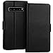 FYY Samsung Galaxy S10 5G Case Luxury [Cowhide Genuine Leather][RFID Blocking] Handcrafted Wallet Case, Handmade Flip Folio Case with [Kickstand Function] and[Card Slots] for Galaxy S10 5G Black