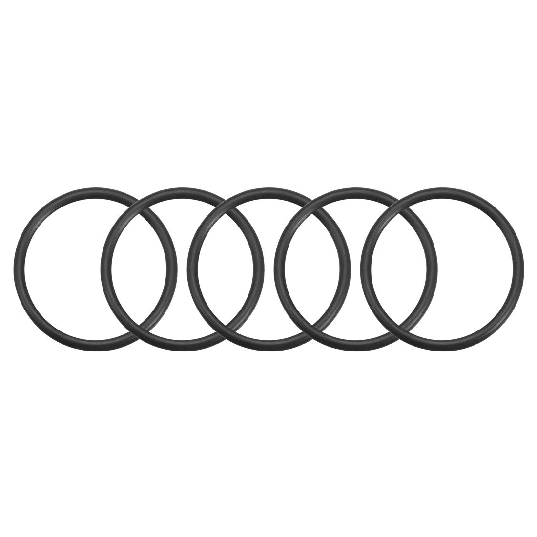 Photo 1 of uxcell Nitrile Rubber O-Rings 44mm OD 37mm ID 3.5mm Width, Metric Nitrile Rubber Sealing Gasket, Pack of 5