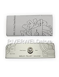 7piece Soldadura de filete Set Medidor RL Gauge Prueba de inspección de soldadura ulnar Métrico y Pulgadas