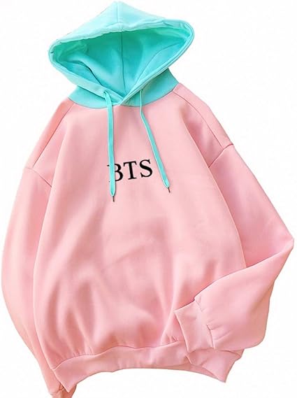 thick pink hoodie