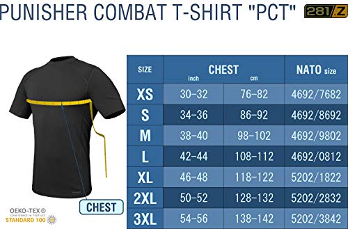 281Z Military Stretch Cotton Underwear T-Shirt for Tactical Hiking and Outdoor (Black, Large) - Thumbnail 5