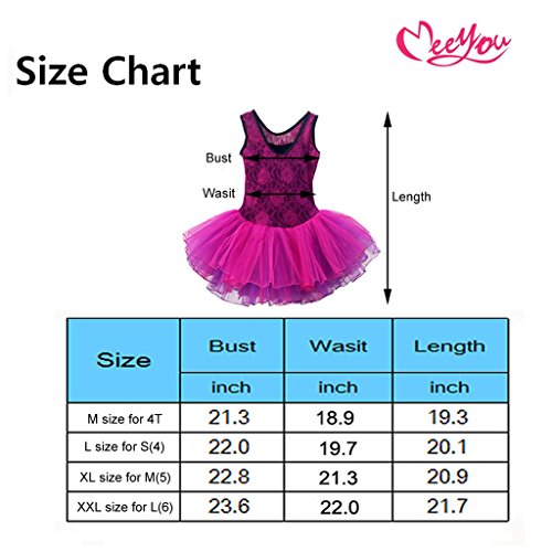 Meeyou Little Girls' Flower Ovelay Ballet Tutu Dress - Image 3
