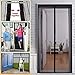 Magnetic Screen Door Durable Mesh Curtain and Full Frame Velcro Fits Doors Up to 38