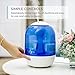 Eufy Humos Air 1.0, Ultrasonic Cool Mist Humidifier with Ultra-Quiet Operation, Anti-Bacterial Water Warmer, 1.0 Gallon / 4 Liter, Up to 20 Hours Use, Auto Shut-Off, Single-Room / Studio / Office Use