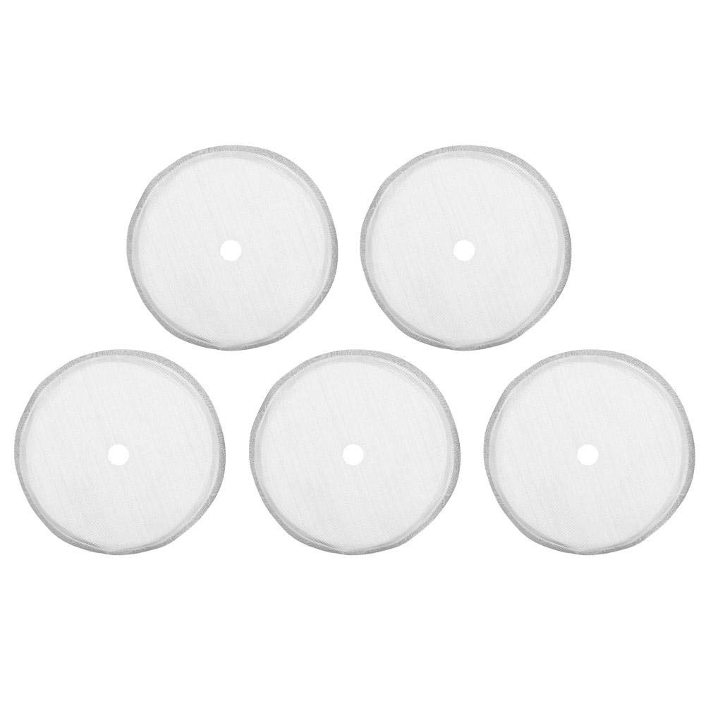 French Press Filter Screen, 5Pcs 80 Mesh Stainless Steel Filter Screen Replacement for 350ml French Press Coffee Maker