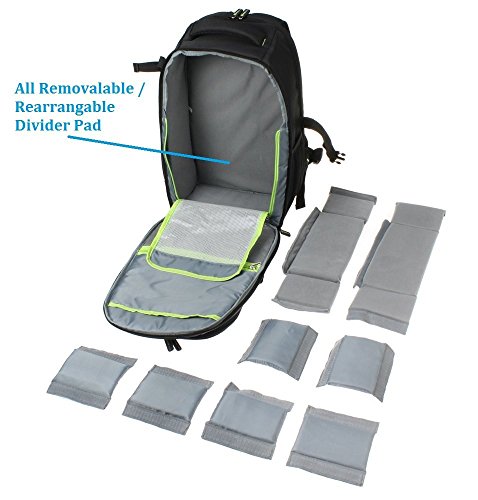 Evecase-Large-DSLR-Camera-Laptop-Travel-Backpack-Bag-w-Rain-Cover-for-Nikon-Sony-Canon-Fujifilm-Full-Frame-Mirrorless-43-Micro-Four-third-Compact-Interchangeable-Lens-Digital-Camera