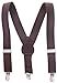 HOLD'EM Suspenders for Kids - 1 Inch Suspender Perfect for Tuxedo - Brown (30