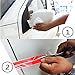 YOUNGFLY 2pcs Car Rear View Mirror Stickers Decor DIY Car Body Sticker Side Decal Stripe Decals SUV Vinyl Graphic Orange