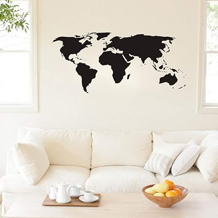 Télécharger gratuitement Images Guijiumai Carte Du Monde Vinyle Stickers Muraux Decor A La Maison actualisé salutations