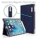 iPad Pro 10.5 Case, CaseCrown Bold Standby Pro Case (Blue) w/Detachable Apple Pencil Holder