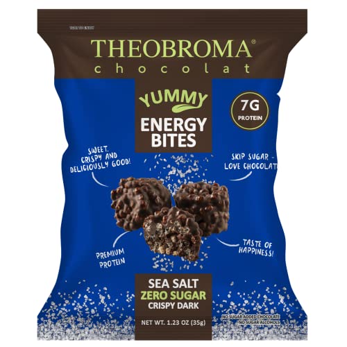 Theobroma Chocolat Sugar Free Dark Chocolate and Sea Salt Protein Bites