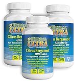 Citrus Bergamot Ultimate 270 Vcaps - Only Full Spectrum Extract with Entourage Effect 1000mg Recommended Serving with 500mg per Vcap - Bergamonte Full Spectrum Extract by Herbal Ultra