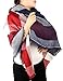 Moon Wood Women Blanket Scarf Winter Warm Tartan Plaid Shawl Wrap Large Check Square Scarves