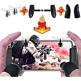 Markmesafe Mobile Game Controller, Shooting Button and Aiming Button L1R1 for Survival Game,Gaming Grip and Gaming Joysticks for 4.5-6.5 Inch Android iOS Phone,Lightweight Tiny Mobile Game Handle