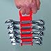 Ernst Manufacturing - 5072-Red Gripper Stubby Wrench Organizer, 7 Tool, Red