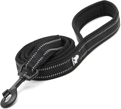 Truelove TRUE LOVE Dog Leash 110cm Reflective Padded Handle M Black