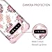 LONTECT for Galaxy S10 Plus Case Floral 3 in 1 Heavy Duty Hybrid Sturdy High Impact Shockproof Protective Cover Case for Samsung Galaxy S10 Plus, Pineapple/Rose Gold