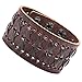 Urban Jewelry Stunning Brown Gipsy Kings Style Cuff Leather Bracelet Wristband Bangle Fashion (Resizable)