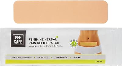 PEESAFE Feminine Herbal Pain Relief Patches (5 Patches) - Period Cramp Relief